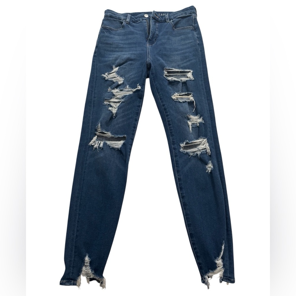American Eagle Outfitters Dark wash curvy super high rise jegging